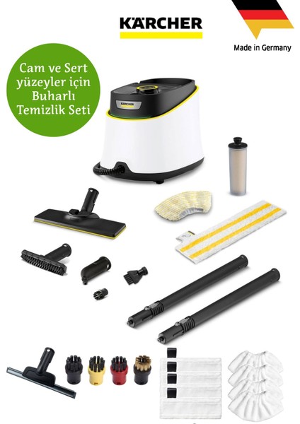 Sc 3 Deluxe Bu Yhar Temizleyici - Sert Zemin,fayans ve Camlardaüksek Performans+Yedek Temizlik Seti