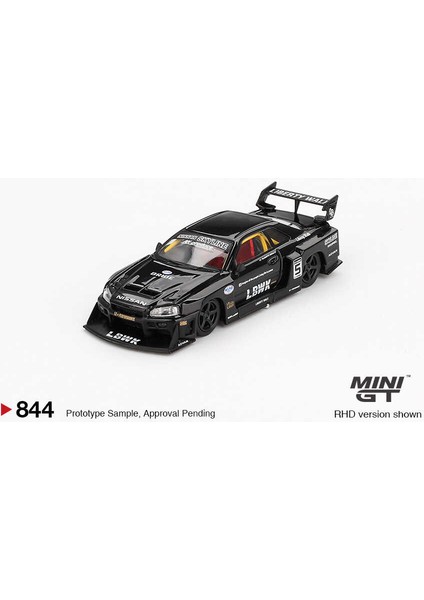 1:64 Nissan LB-ER34 Super Silhouette Skyline Black Model Araba MGT00844 fiyatları