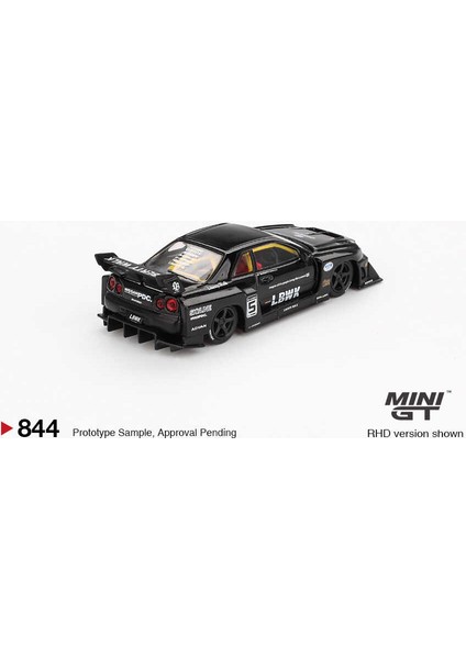1:64 Nissan LB-ER34 Super Silhouette Skyline Black Model Araba MGT00844 modelleri