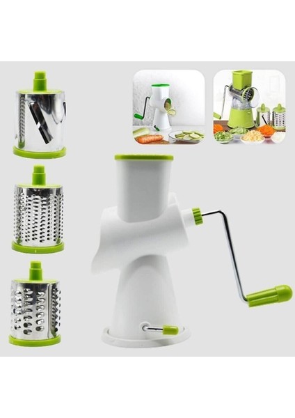 Wenken Kollu Çevirmeli Rende - Çok Amaçlı Pratik Rende 3 Farklı Bıçaklı3 modelleri