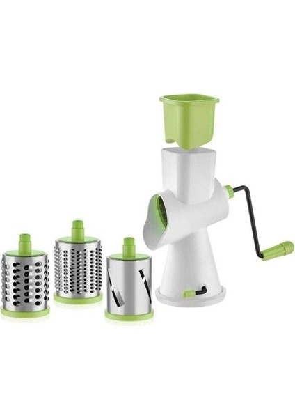 Wenken Kollu Çevirmeli Rende - Çok Amaçlı Pratik Rende 3 Farklı Bıçaklı3 fırsatları