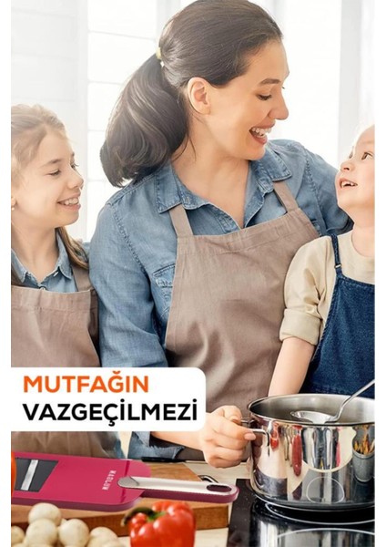 5 Başlıklı Meyve Sebze Dilimleyici Şekilli Julyen Kesim