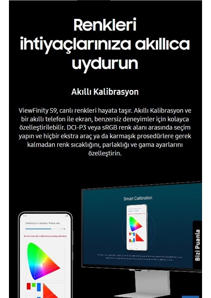 Viewfinity S9 PIXEL, 27"inç 60 Hz 5 ms Kumandalı Slim Monitör-Tv +Kablosuz Klavye 5K(5120 x 2880) LCD Monitör fırsatları