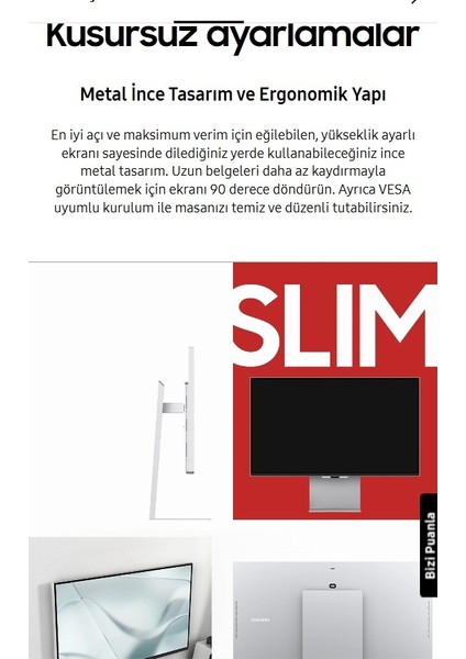 Viewfinity S9 PIXEL, 27"inç 60 Hz 5 ms Kumandalı Slim Monitör-Tv +Kablosuz Klavye 5K(5120 x 2880) LCD Monitör