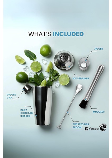 6 Parça Kokteyl Seti (750ML) Avantajlı Paket indirimleri