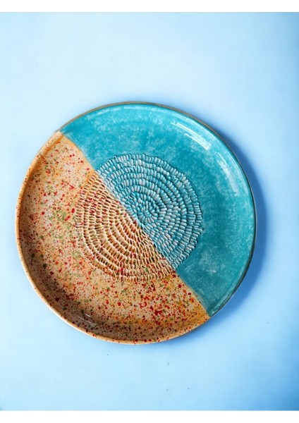 Turkuaz Temalı El Yapımı ve El Boyaması 21 cm Seramik Rende - Sağlıklı ve Şık Püre Yapımı fiyatları