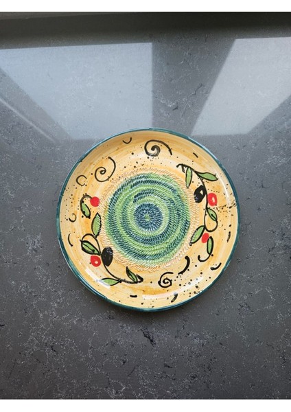 Zeytin Temalı El Yapımı ve El Boyaması 21 cm Seramik Rende - Sağlıklı ve Şık Püre Yapımı fiyatları