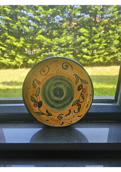 Zeytin Temalı El Yapımı ve El Boyaması 21 cm Seramik Rende - Sağlıklı ve Şık Püre Yapımı fırsatları