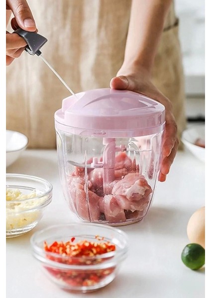 Ipli El Rondosu 5 Çelik Bıçaklı Büyük Boy Sebze Meyve Et Soğan Keskin Bıçaklı Extra Dayanıklı