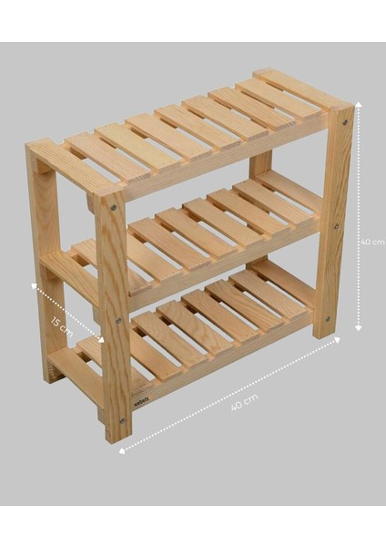 Çok Amaçlı Doğal Ahşap Banyo ve Mutfak Düzenleyici Raf