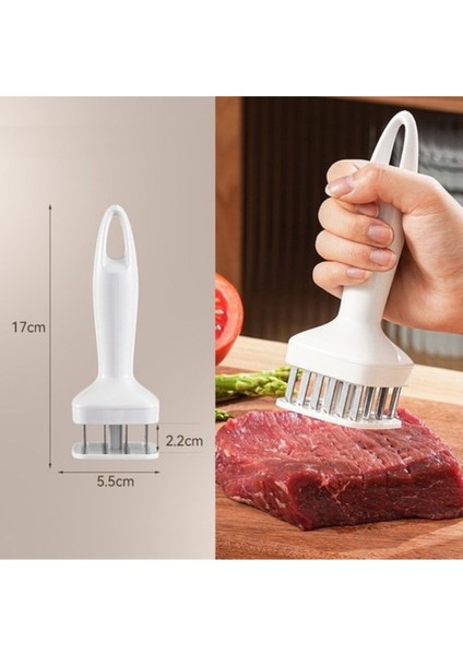 24 Bıçaklı Profesyonel Et Tavuk Yumuşatıcı Iğnelemeli Pirzola Biftek Gevşetici Şeflerin Lezzet Sırr modelleri