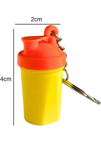 2 Adet Protein Shaker Anahtarlık Sallanınca Ses Çıkaran Sporcu Anahtarlık - Sarı Turuncu-Beyaz Mavi indirimleri