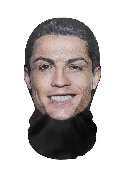 3D Komik Elyaf File Maske Ünlü Serisi Parti Simülasyon Cristiano Ronaldo