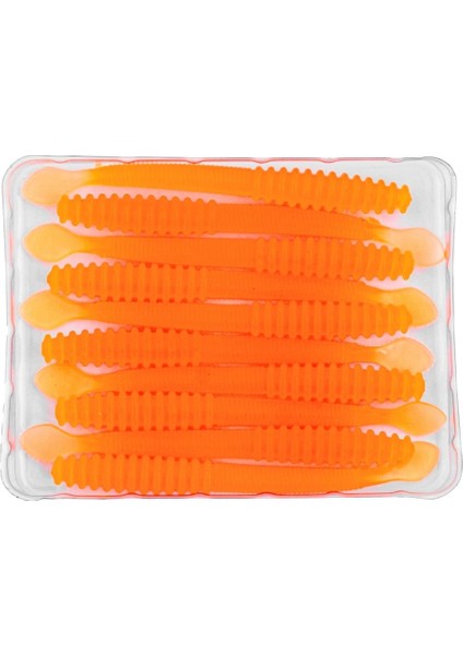 Silikon Sahte Kurt Yem - 2,2g 87MM - Fishack Wormix - Uv Boyalı - Orange modelleri