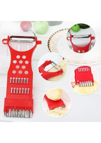 Jülyen Kesme, Dilimleme ve Soyacak Rende Soyacak Patates, Salatalık, Limon, Havuç Sebze Doğrayıcı