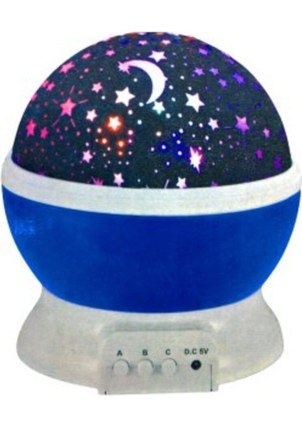 Renkli Dönerli Gece Lambası, Şık ve Tatlı Işıklandırma, Modern Dekorasyon Parçası