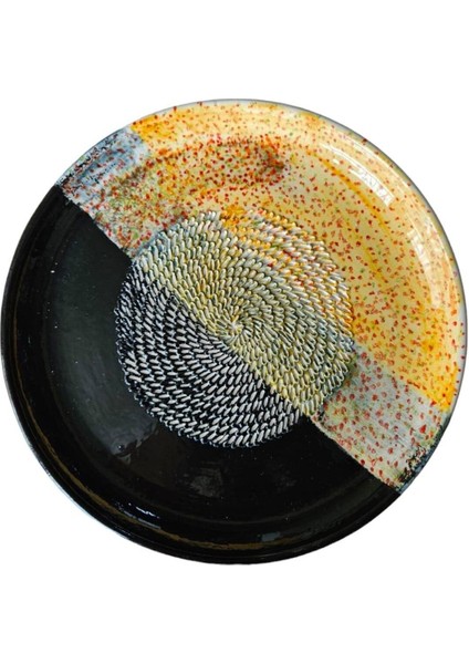 Siyah Temalı El Yapımı ve El Boyaması 21 cm Seramik Rende - Sağlıklı ve Şık Püre Yapımı modelleri