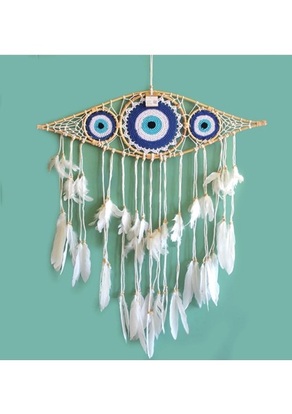 Rüya Kapanı Dream Catcher Göz Tasarımı, Çok Renkli, Şık ve Zarif Model 4