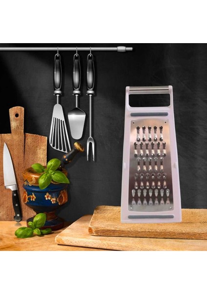 Paslanmaz Çelik Safir Üçgen Rende Pembe