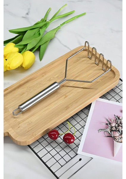 Profesyonel Lüks Patates Ezeceği Paslamnaz Çelik Patates Ezici Püre Yapıcı Aparat Dayanıklı Ezecek fırsatları