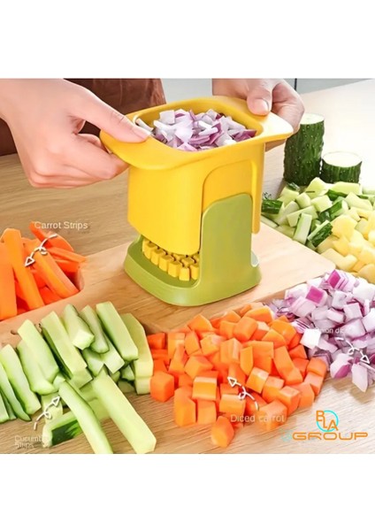 2'si 1 Arada Paslanmaz Çelik Sebze Doğrayıcı & Dilimleyici Kesici Rende Patates, Soğan, Havuç modelleri