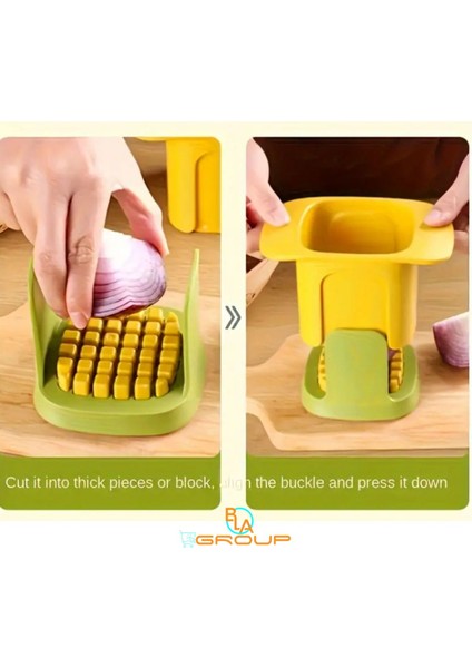 2'si 1 Arada Paslanmaz Çelik Sebze Doğrayıcı & Dilimleyici Kesici Rende Patates, Soğan, Havuç indirimleri