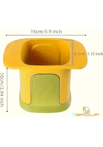 2'si 1 Arada Paslanmaz Çelik Sebze Doğrayıcı & Dilimleyici Kesici Rende Patates, Soğan, Havuç