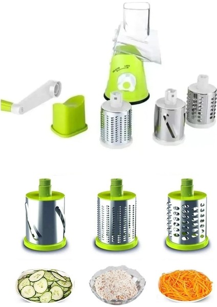 Çevirmeli Rende Kollu Değirmen Fındık Öğütücü Peynir Patates Rendesi Sebze Doğrayıcı