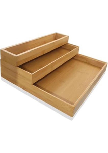 Bambu Organizer Tepsi Kutu, 30X26X4 Cm, Kahverengi fırsatları