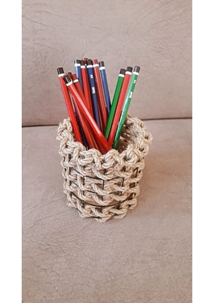 Haki Metal ve Hasır Kalemlik, Masaüstü Organizer, Ofis Düzenleyici, Tek Bölmeli modelleri