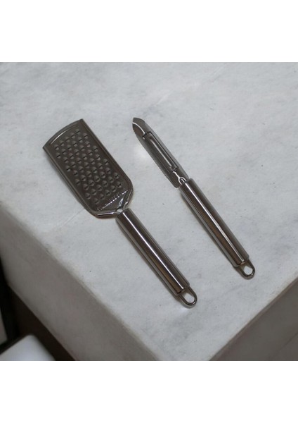 2'li Rende Set Meyve Sebze Saplı El Rendesi ve Oyacak Set Meyve Sebze Soyacağı El Rendesi