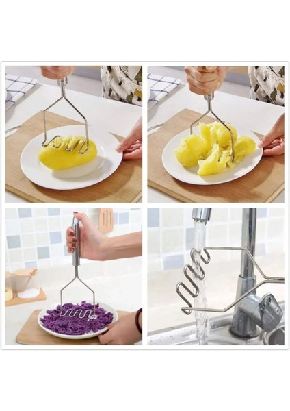 Pratik 24 cm Çelik Pastanlamz Patates Ezici Püre Yapıcı fiyatları