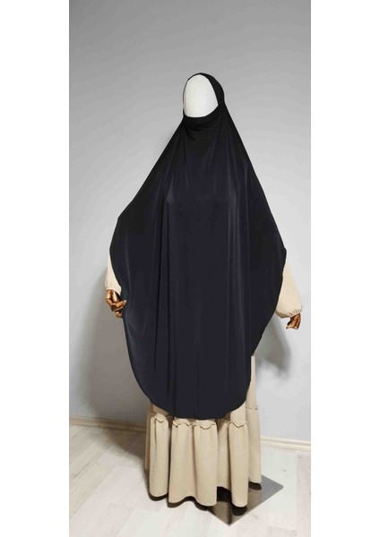 Tam Boy Sandy Sufle Khimar Hijab Eşarp Siyah fiyatları