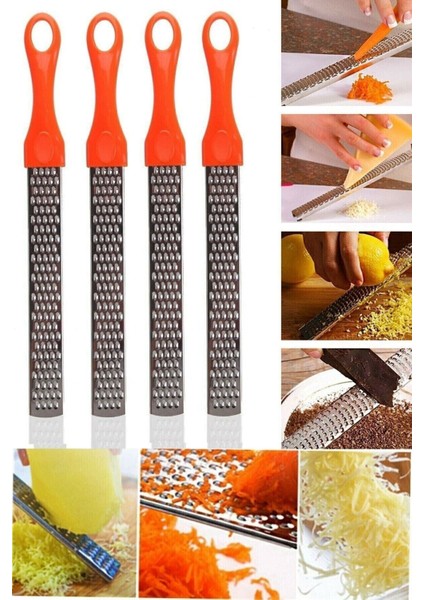 Qnykitchen Renkli Saplı Limon Peynir Sarımsak Zencefil Vb. Uzun Rende (1ADET) modelleri