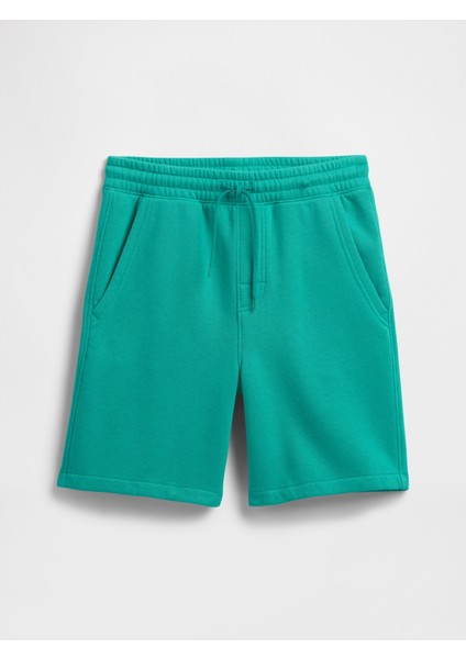 Erkek Çocuk Yeşil Fleece Pull-On Şort