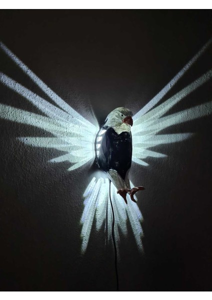 Beyaz Led'li, 12V Adaptörlü Kartal Temalı Gece Lambası, Şık ve Parlak Tasarım fiyatları