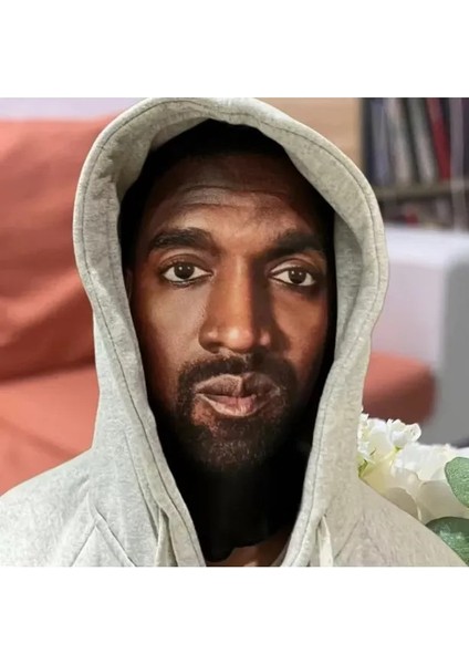 3D Komik Elyaf File Maske Ünlü Serisi Parti Simülasyon Kanye West