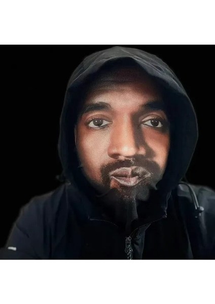 3D Komik Elyaf File Maske Ünlü Serisi Parti Simülasyon Kanye West