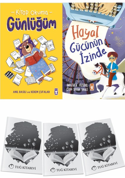 Kitap Okuma Günlüğüm ve Hayal Gücünün Izinde + Hediyeli