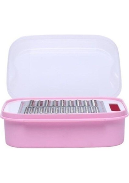 Paslanmaz Çelik 2 Ölçülü Özel Saklama Kaplı Hazneli Rende 21 x 17 x 5 cm modelleri