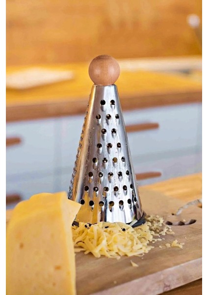 2'li Büyük Boy Bambu Topuz Başlı Çelik Rende 3 Taraflı Kaymaz Tabanlı Sarımsak Peynir El Rendesi modelleri