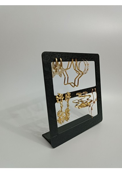 Şık Siyah Küpe Organizer Standı, Düzenli ve Zarif Saklama Çözümü indirimleri