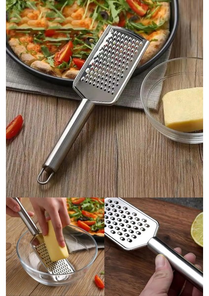 El Rendesi Paslanmaz Çelik Limon Peynir Sarımsak Rendesi Çok Işlevli Rende