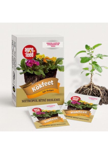 Saksı Gübresi - Kök Besleyen 10'lu Paket, Kök Besini