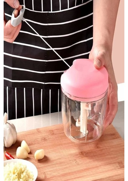 Ipli El Rondosu 5 Bıçaklı Sebze Et Doğrayıcı Pratik Kullanışlı Rende Pembe fiyatları