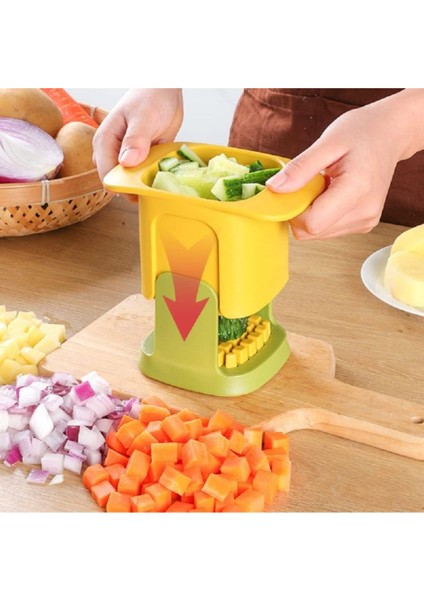 Şeflerin Tercihi Multifonksiyon Sebze Meyve Doğrayıcı Pratik ve Hızlı Kesim