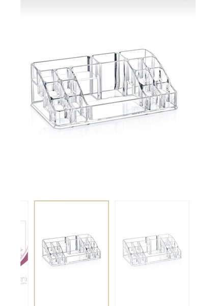 16 Bölmeli Çok Amaçlı Makyaj Düzenleyici, Beyaz, Pratik ve Şık Organizatör fiyatları