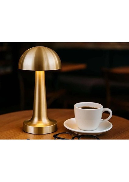 Parlak ve Şık Metal Dokunmatik LED Lamba, Modern Tasarım ve Kullanışlılık Sağlar.