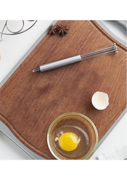 2'li Mutfak Seti Boncuk Uçlu Metal Çırpıcı-4 Yüzeyli Çok Amaçlı Rende, Paslanmaz Çelik Set