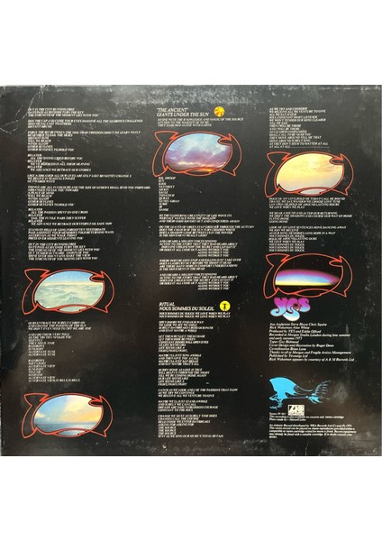 Yes Tales From Topographic Oceans Double Lp Plak modelleri